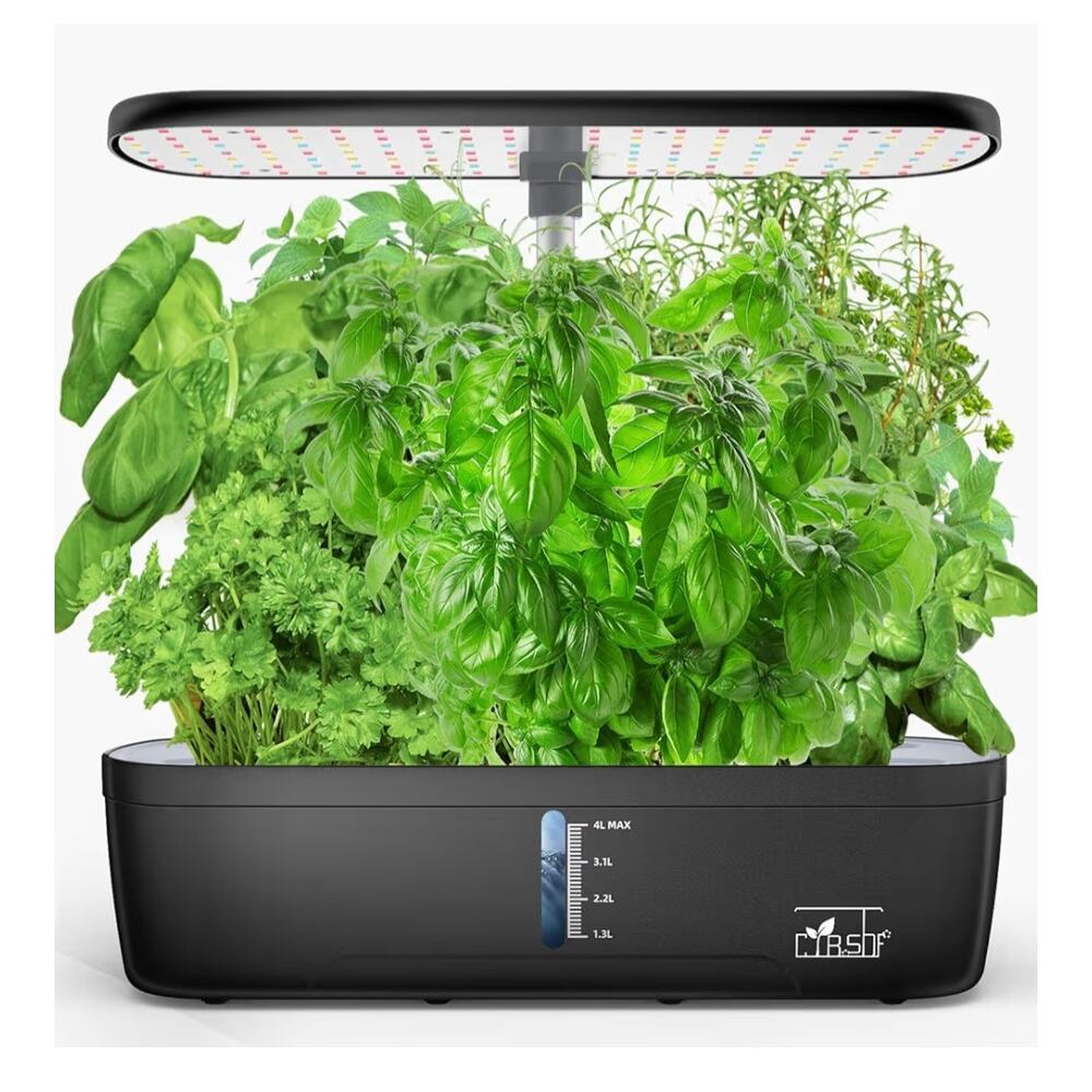 CYBSDF Hydroponics Growing System 12 Pod Indoor Herb Garden LED Kit